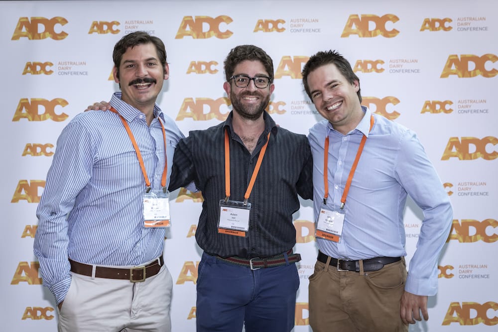 Juan, Adam and Ollie posing at the ADC2019 Gala Dinner