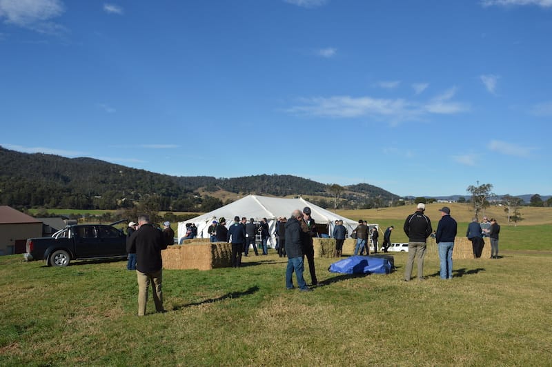 Symposium attendees enjoying the farm day