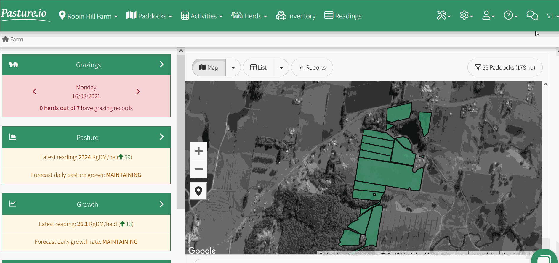 You can change a herd’s nutritional requirements by going into our V1 dashboard and selecting HERDS