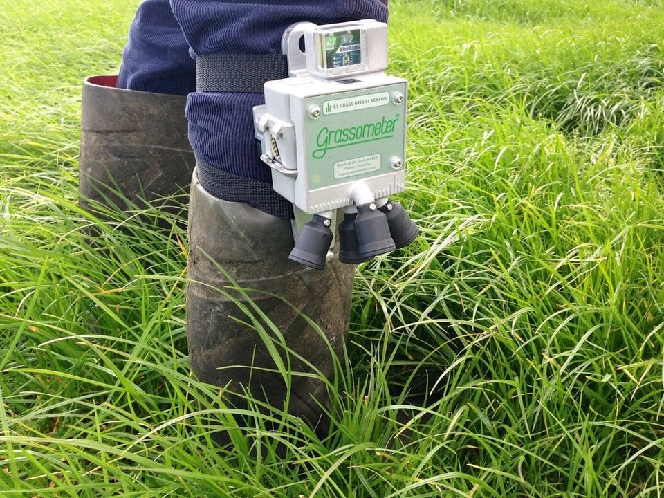 Grassometer is a grass measuring device that can be mounted on a pole or the boot of a person