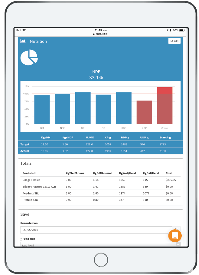 Pasture.io Ration Builder