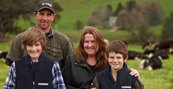 Photo of Stuart & Karen Burr with their sons William & Hayden