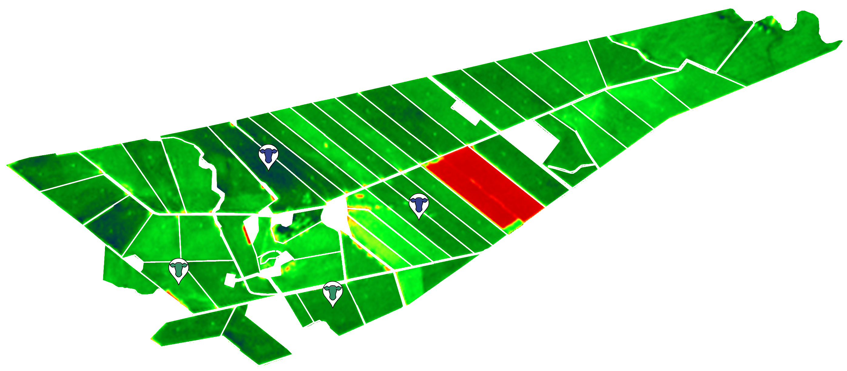 EVI satellite image