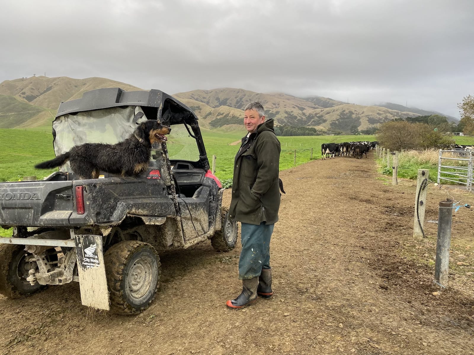 Craig Lahmert on his beef and dairy agistment farm in New Zealand.