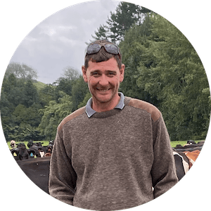 Logan Haynes on his dairy farm in Taranaki, New Zealand