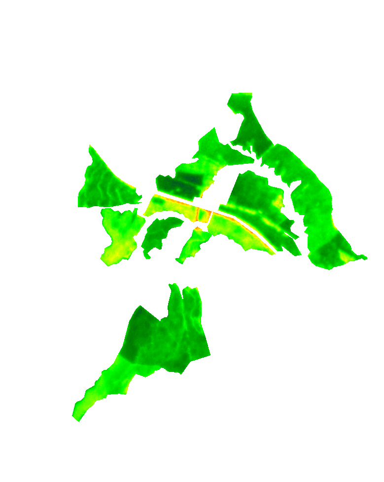 EVI satellite image